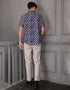 GAVYN R/FIT SHORT SLEEVE SHIRT (NAVY BLUE)